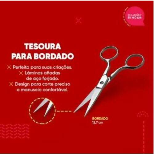 5201 2 TESOURA BORDADO